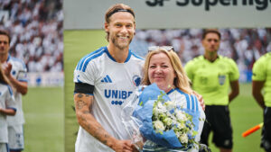 Felix Beijmo inden hans første kamp for FC København
