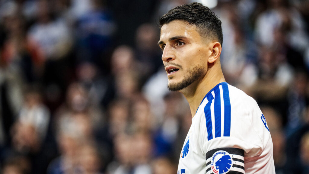 Mohamed Elyounoussi under en kamp mod AC Horsens for FC København