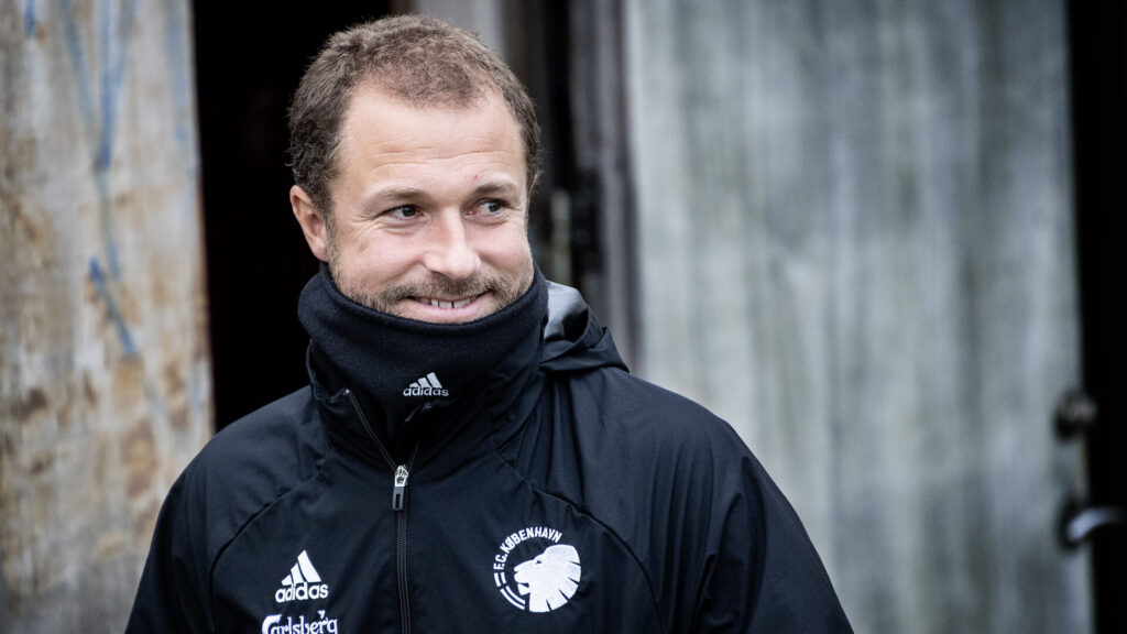 Hjalte Bo Nørregaard under en træning med FCK