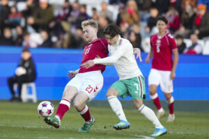 Julius Berthel Askou for U21-landsholdet mod Wales den 31. marts 2026.