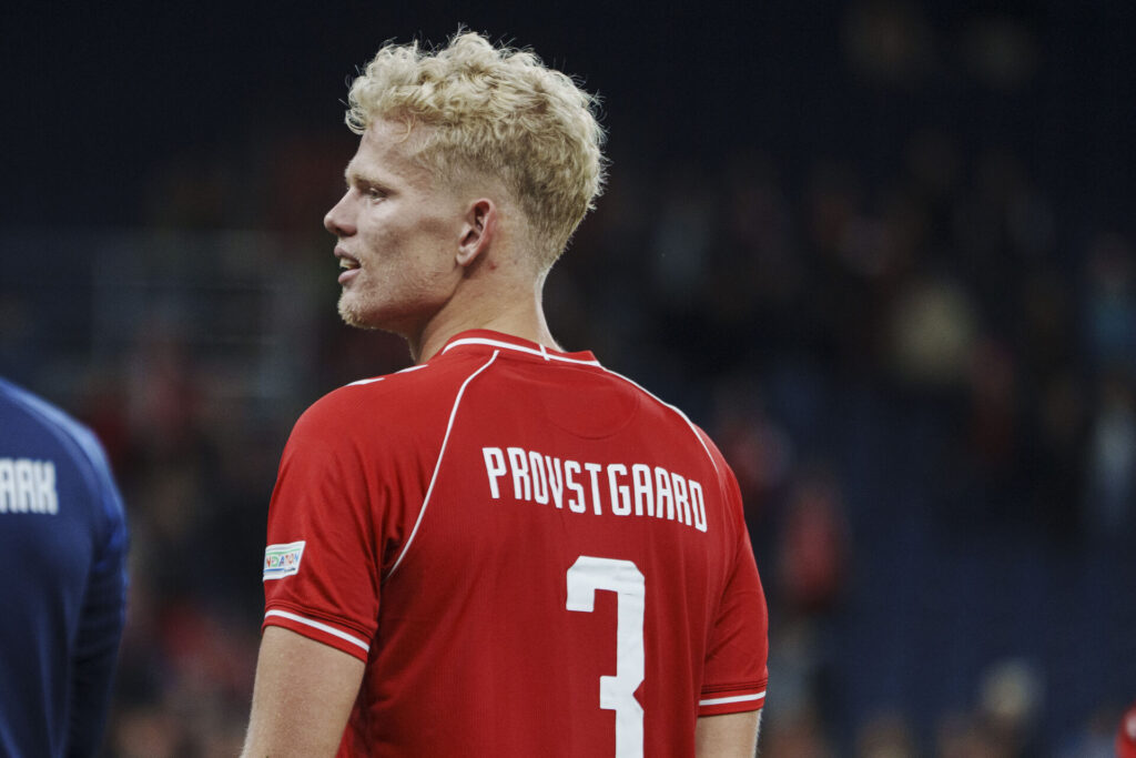Oliver Provstgaard efter Nations League-kampen mellem Danmark og Wales den 27. september 2026.
