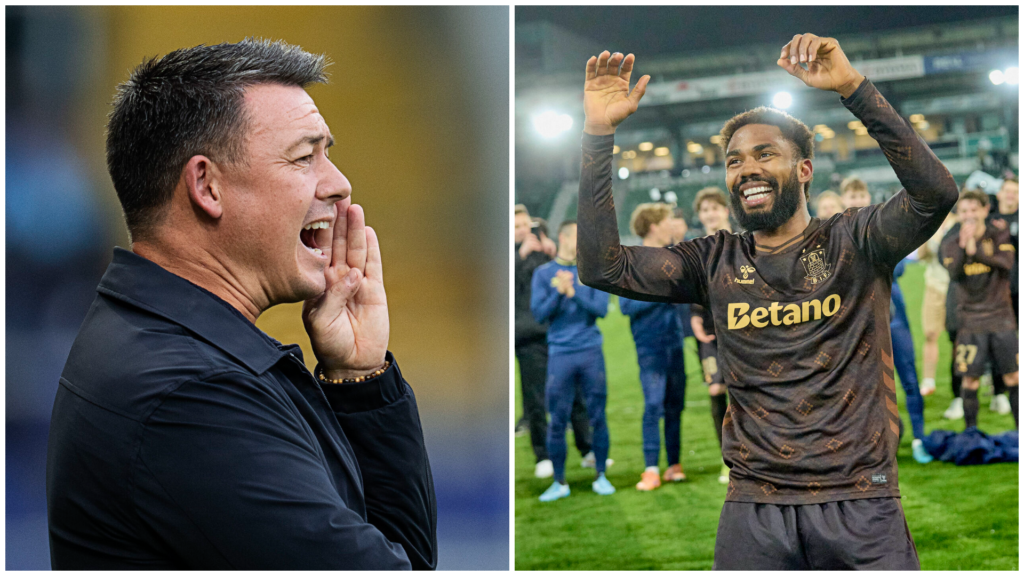 Emmanuel Dennis og Thomas Nørgaard