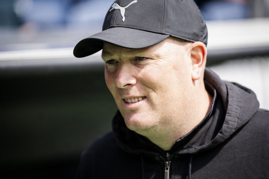 Randers FC cheftræner Rasmus Berthelsen den 17. maj 2026.