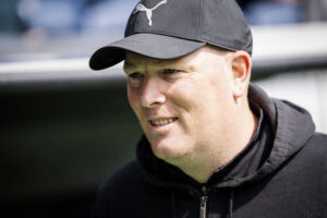 Randers FC cheftræner Rasmus Berthelsen den 17. maj 2026.