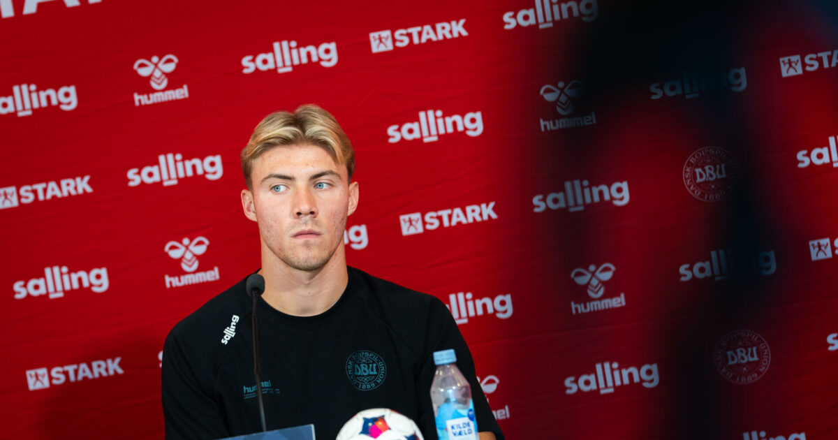 Højlund fik nok: Smuttede fra interview efter Højbjerg-spørgsmål Foto: Emil Nicolai Helms/Scanpix 2026
