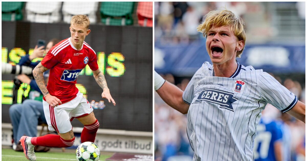 Superliga-raket og AGF-guldfugl udtaget til U21-landsholdet Foto: Bo Amstrup/Ritzau Scanpix / Mikkel Berg Pedersen/Ritzau Scanpix