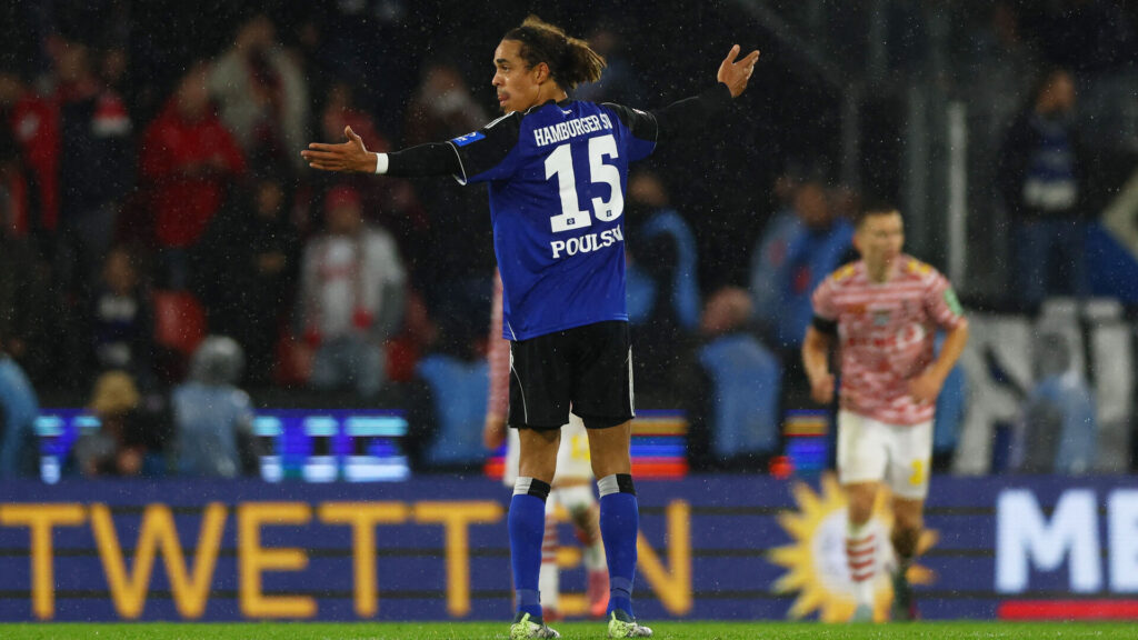 Yussuf Poulsen med Hamburger SV