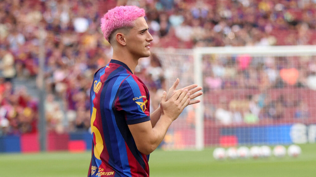 Gavi efter en kamp for FC Barcelona