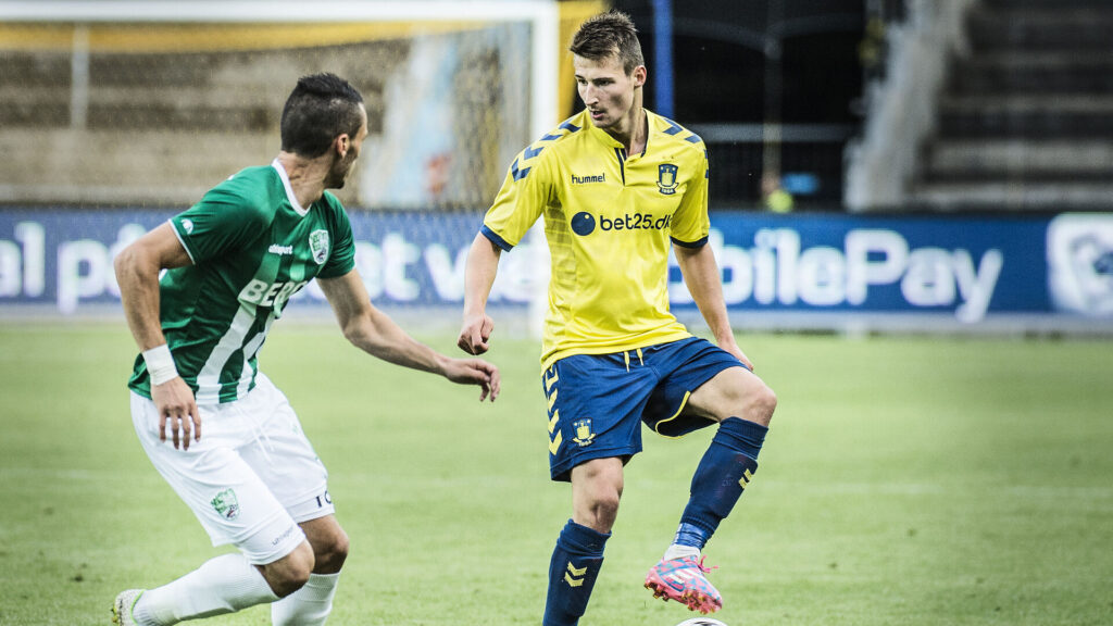Elbasan Rashani i kamp for Brøndby.