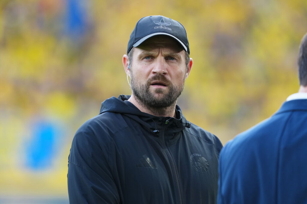 Bo Svensson under Superligaopgøret mellem Brøndby og FCK den 20. september 2026.