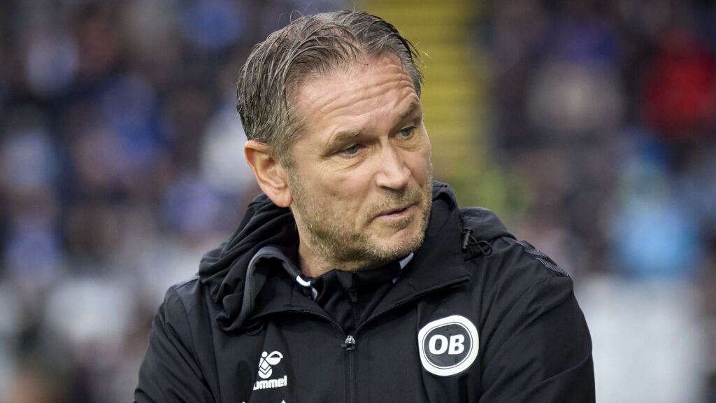 Thomas Thomasberg under OB's opgør mod FC Midtjylland