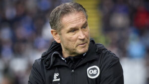 Thomas Thomasberg under OB's opgør mod FC Midtjylland