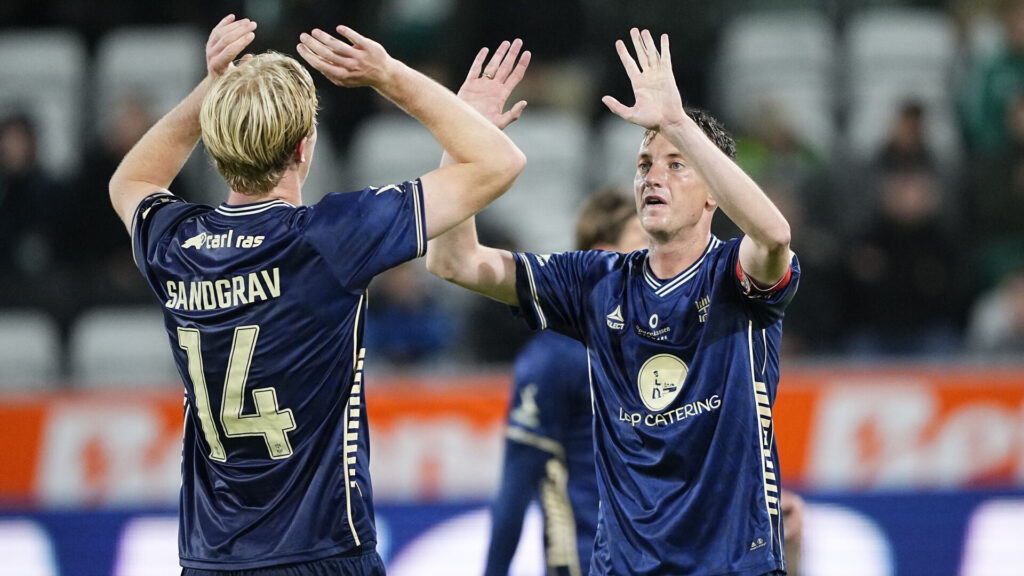 Lyngby Boldklub's Lauge Sandgraven jubler