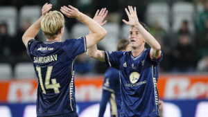 Lyngby Boldklub's Lauge Sandgrav jubler