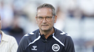 Thomas Thomasberg efter en Superliga-kamp mod Sønderjyske