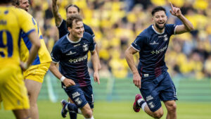 Kevin Yakob fejrer sin scoring mod Brøndby
