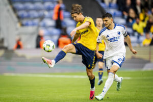Casper Winther i aktion mod FC København.