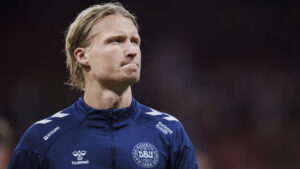 Kasper Dolberg for Danmarks landshold