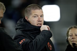 Mike Tullberg under en kamp i spidsen for FCM.
