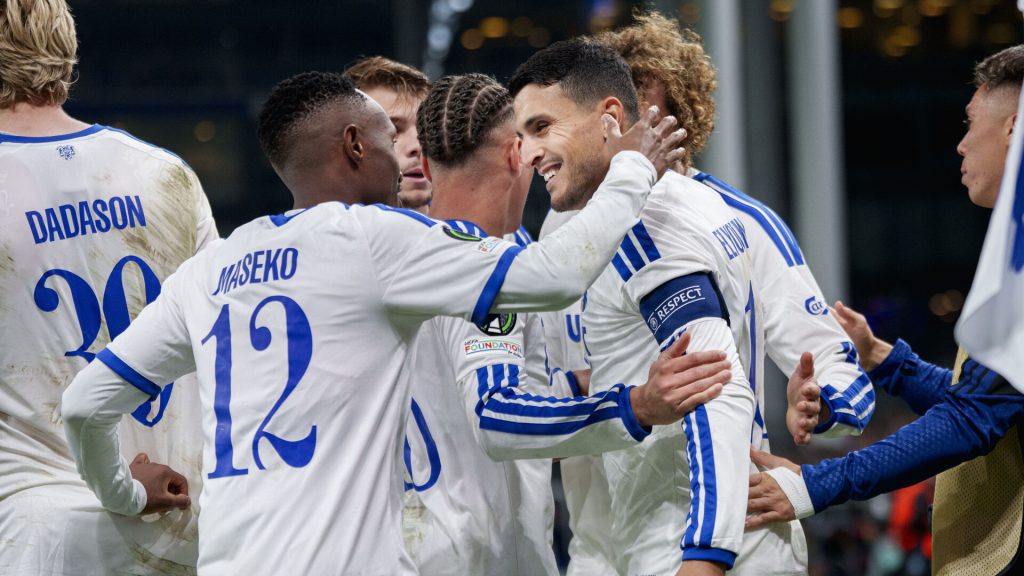 FCK-spillere jubler