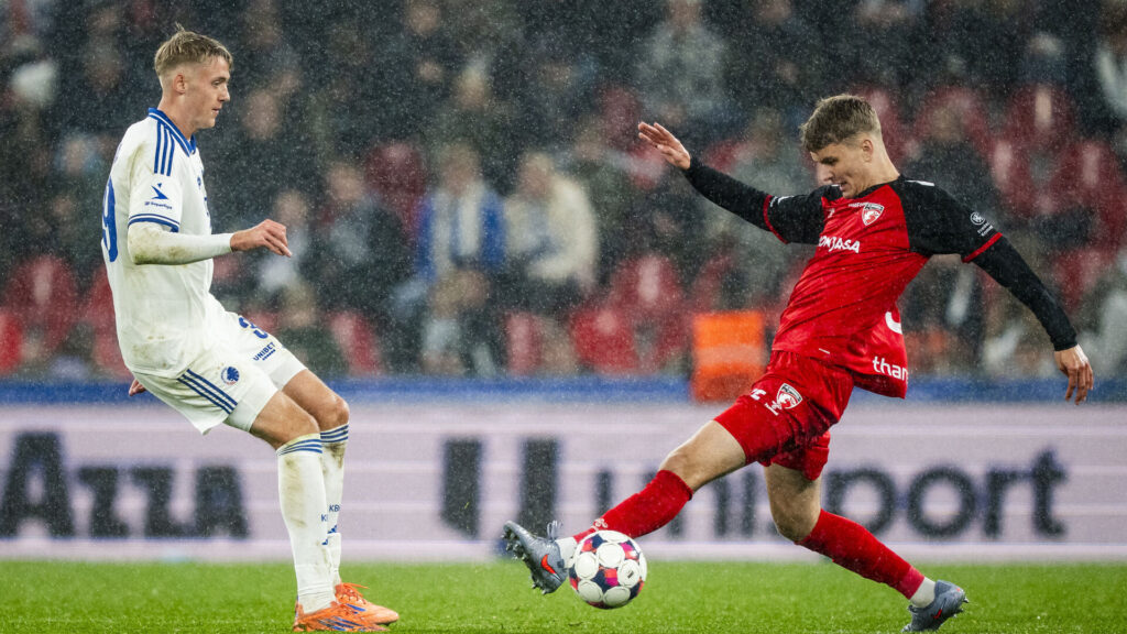 Adam Nygaard i kamp for FC Fredericia.