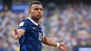 Kylian Mbappé for det franske landshold