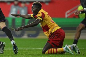 Ousmane Sow under en kamp for Jagiellonia.