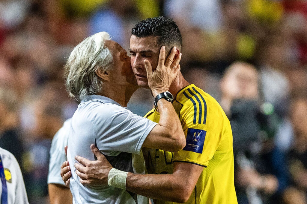 Jorge Jesus og Cristiano Ronaldo