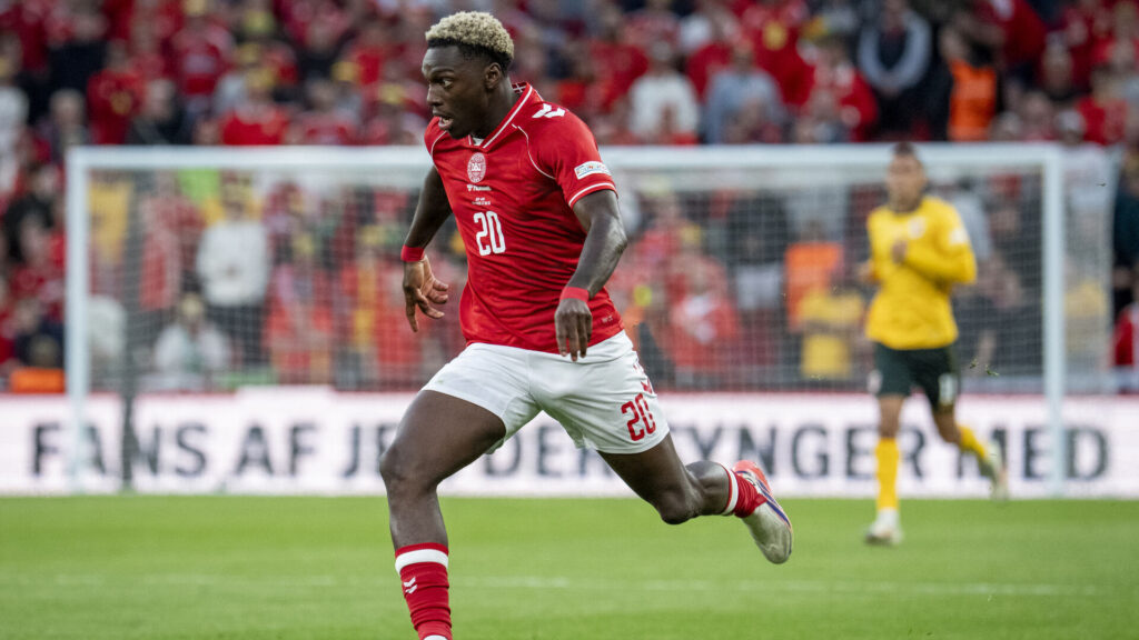 Mohamed Daramy i kamp for Danmark.