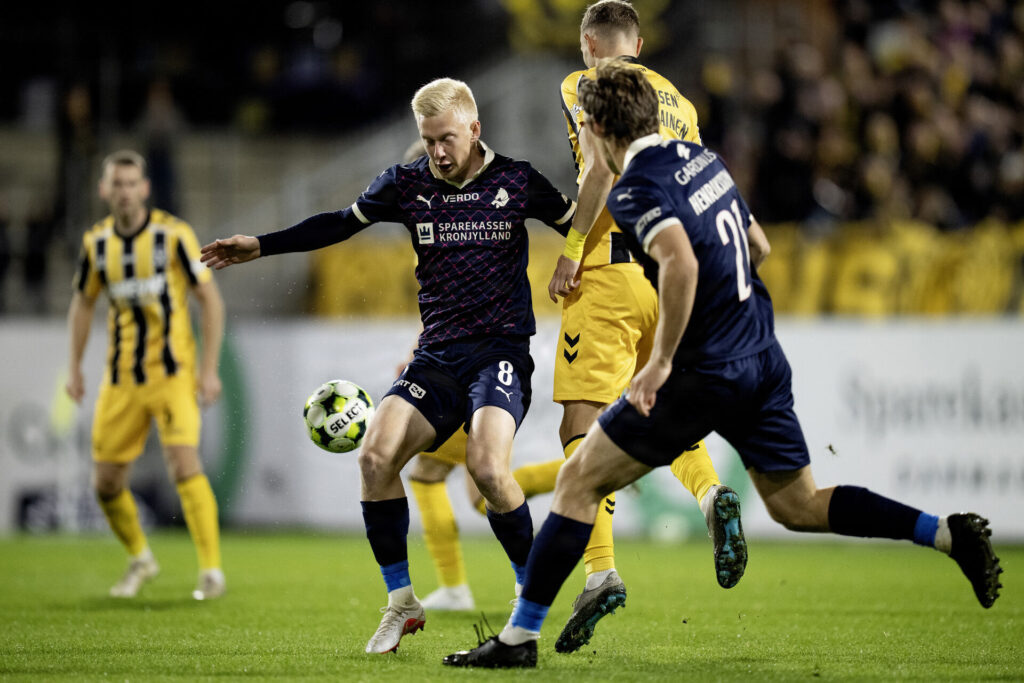 Laurits Pedersen i kamp mod AC Horsens.