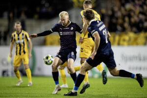 Laurits Pedersen i kamp mod AC Horsens.