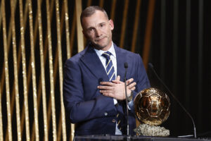 Andriy Shevchenko til Ballon d'Or-uddeling.