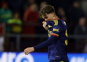 Max Dowman i kamp for Arsenal.