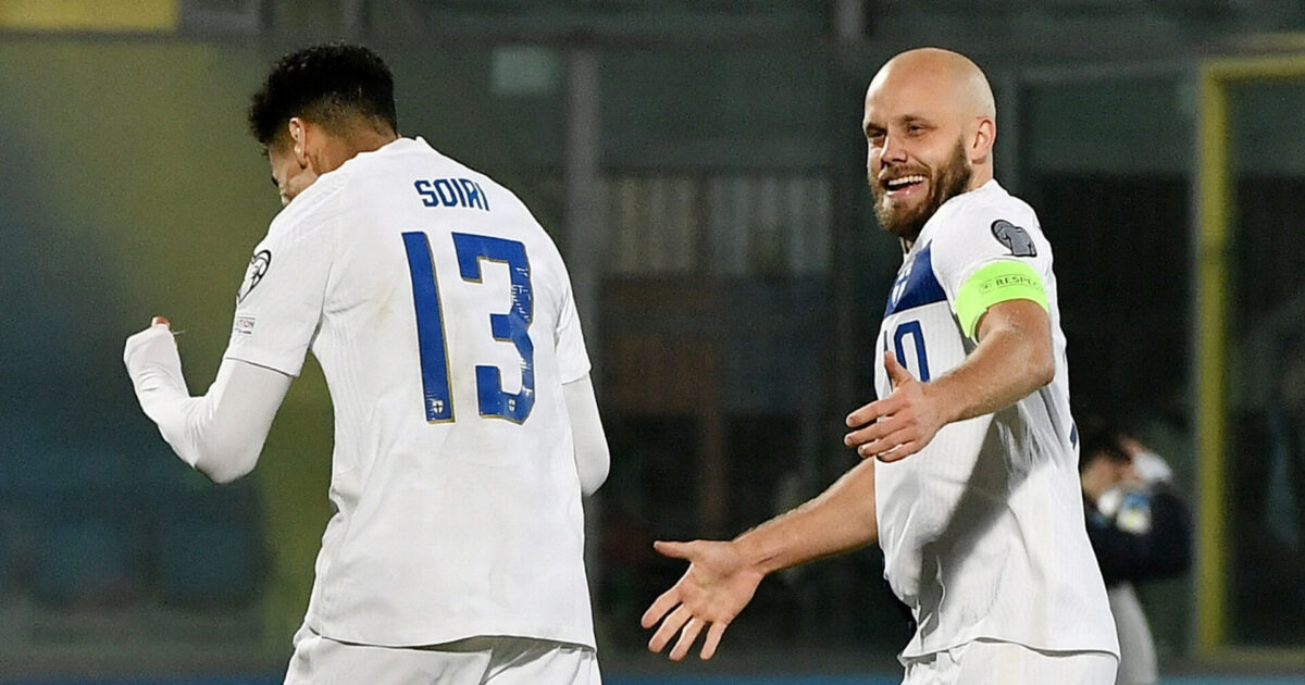 Teemu Pukki hyldet i Finland Foto: Jennifer Lorenzini/REUTERS