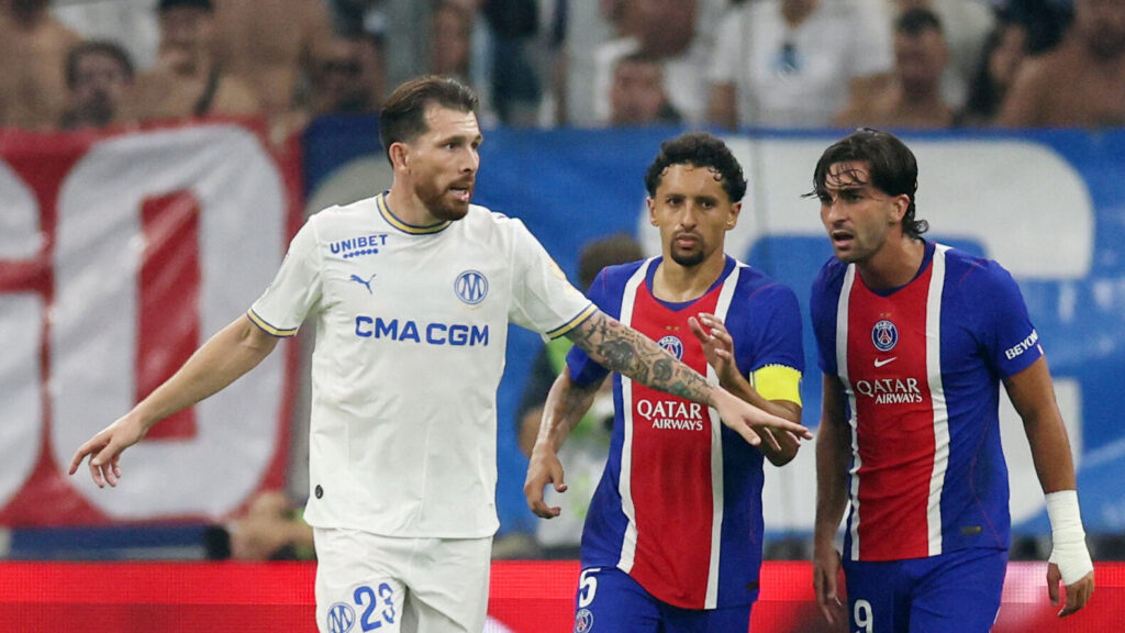 Pierre Emile Højbjerg under en kamp mod PSG