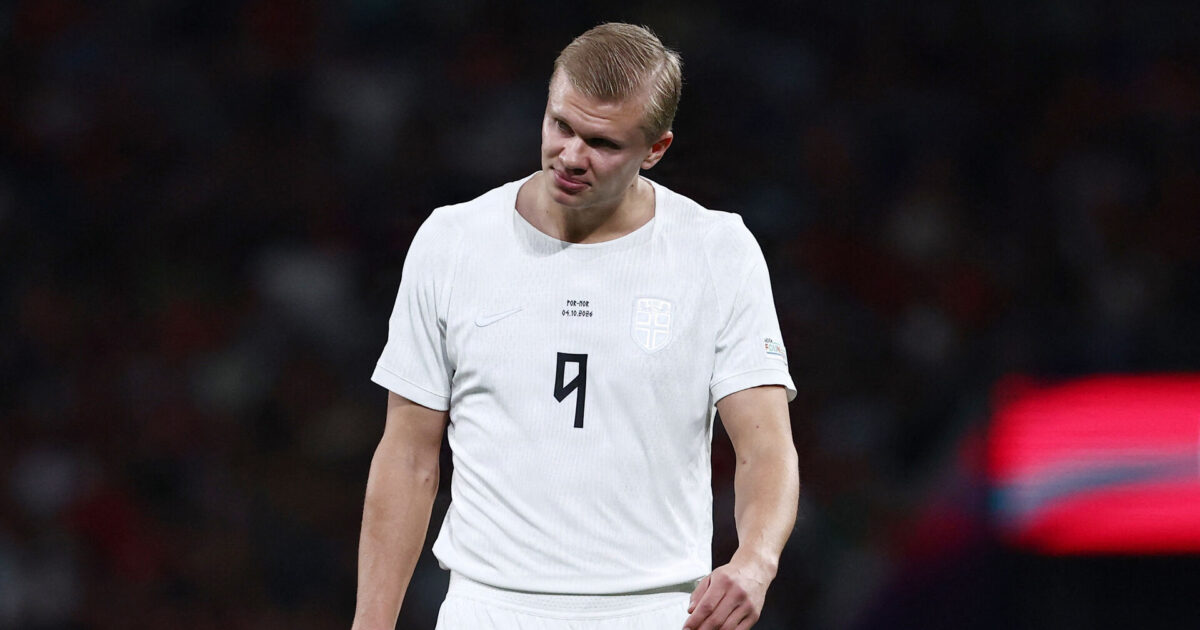 Haaland udgik med skade: Helt nede i kælderen Foto: Rodrigo Antunes/REUTERS
