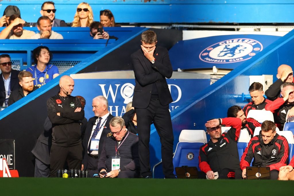 Michael Carrick under kampen mod Chelsea.