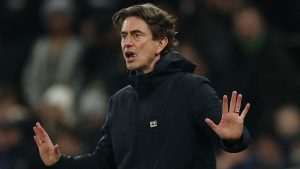 Thomas Frank på sidelinjen i sin tid som Tottenham-træner
