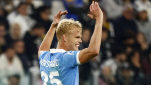 Oliver Provstgaard i aktion for Lazio