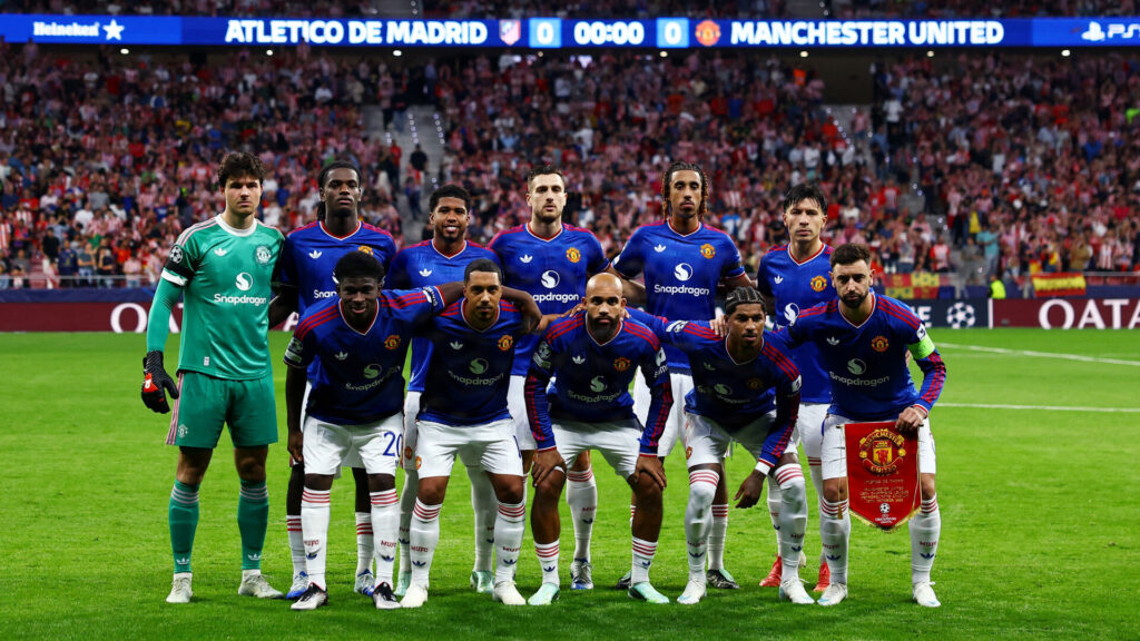 Manchester United inden nederlaget mod Atletico Madrid