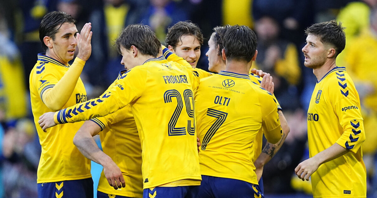 Hvilken krise? Brøndby og VAR knuser Lyngby Foto: Thomas Traasdahl/Ritzau Scanpix