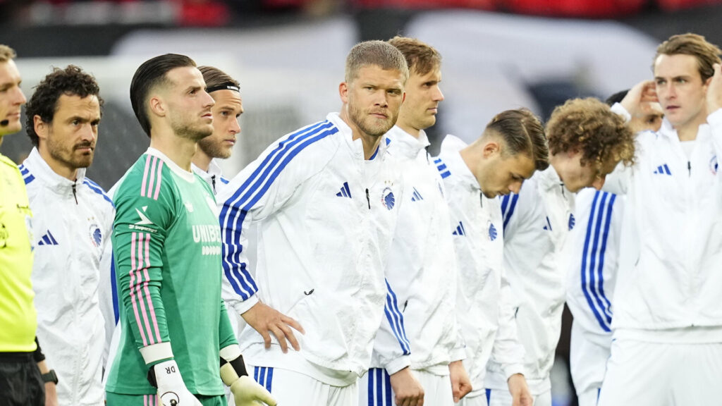 Andreas Cornelius inden kampen mod FCM.
