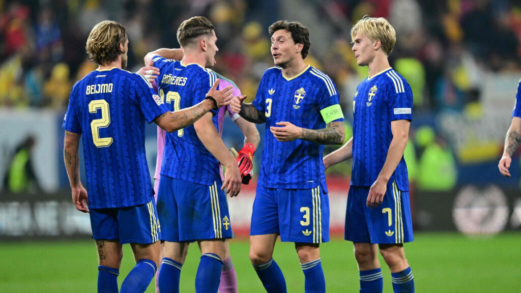 Felix Beijmo i kamp for Sverige.