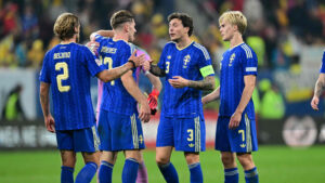 Felix Beijmo i kamp for Sverige.