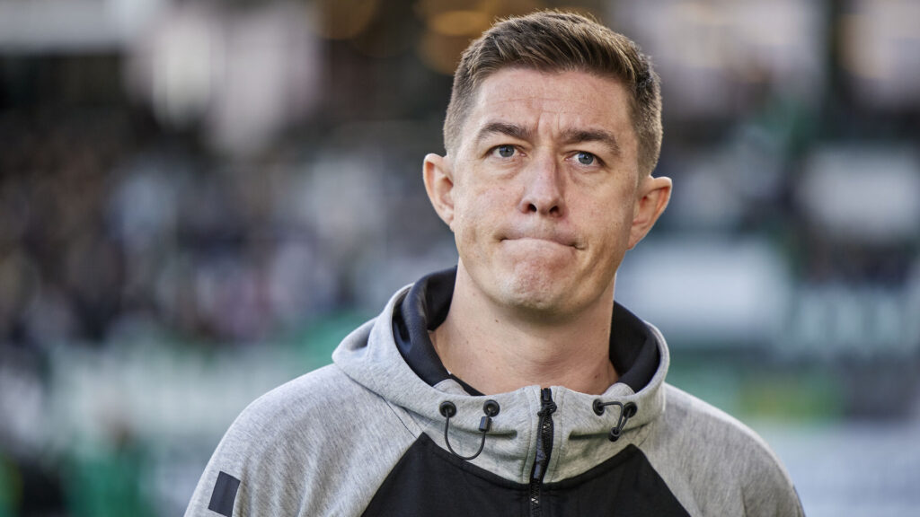 Nickolai Lund under en kamp mod FC Nordsjælland