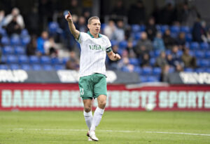Jeppe Grønning under en kamp for Viborg.